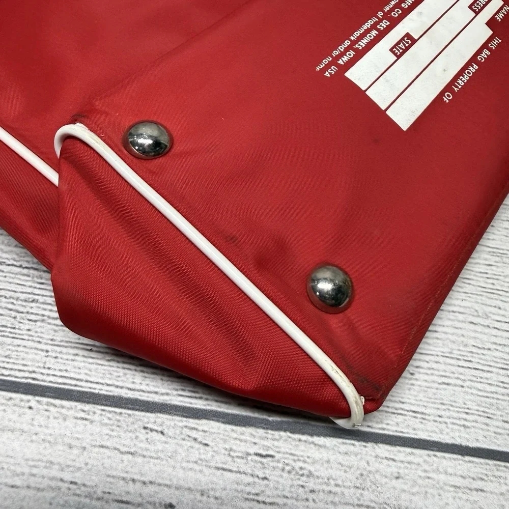 Vintage TWA Red Travel Bag with Shoulder Strap 70's Unused